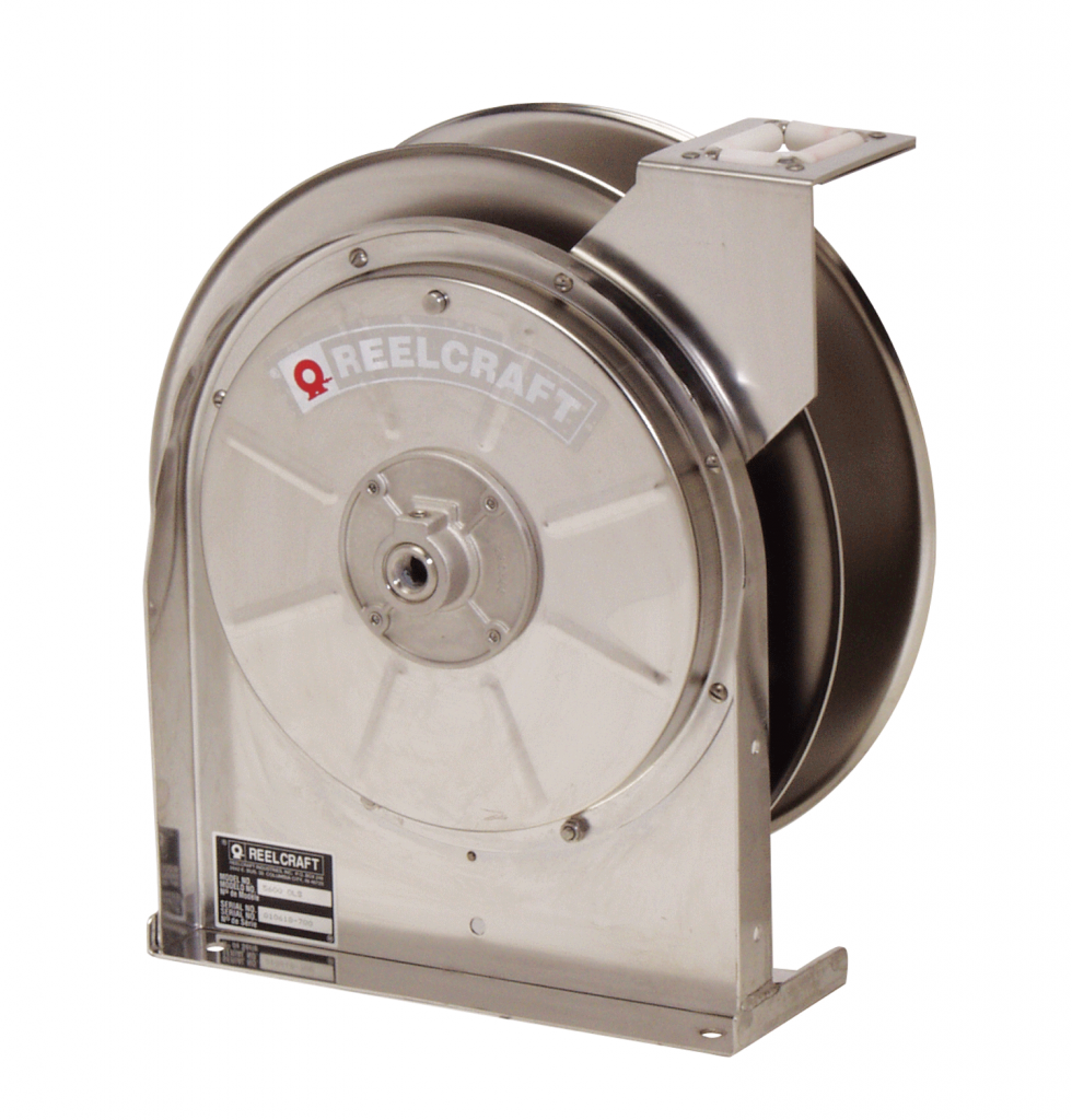 Reelcraft 5600 OLS 3/8 in. x 35 ft. Stainless Steel Hose Reel