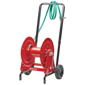 REELCRAFT, 200 ft (1/2 in I.D.), 17 3/4 in L x 25 3/4 in W x 20 1/4 in H,  Hand Crank Hose Reel - 4NA98