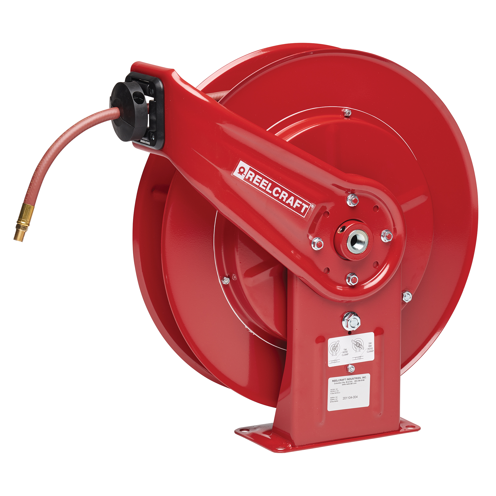 Reelcraft Air/Water Hose Reel With Hose Hose Max x 50ft 3/8in 300 PSI