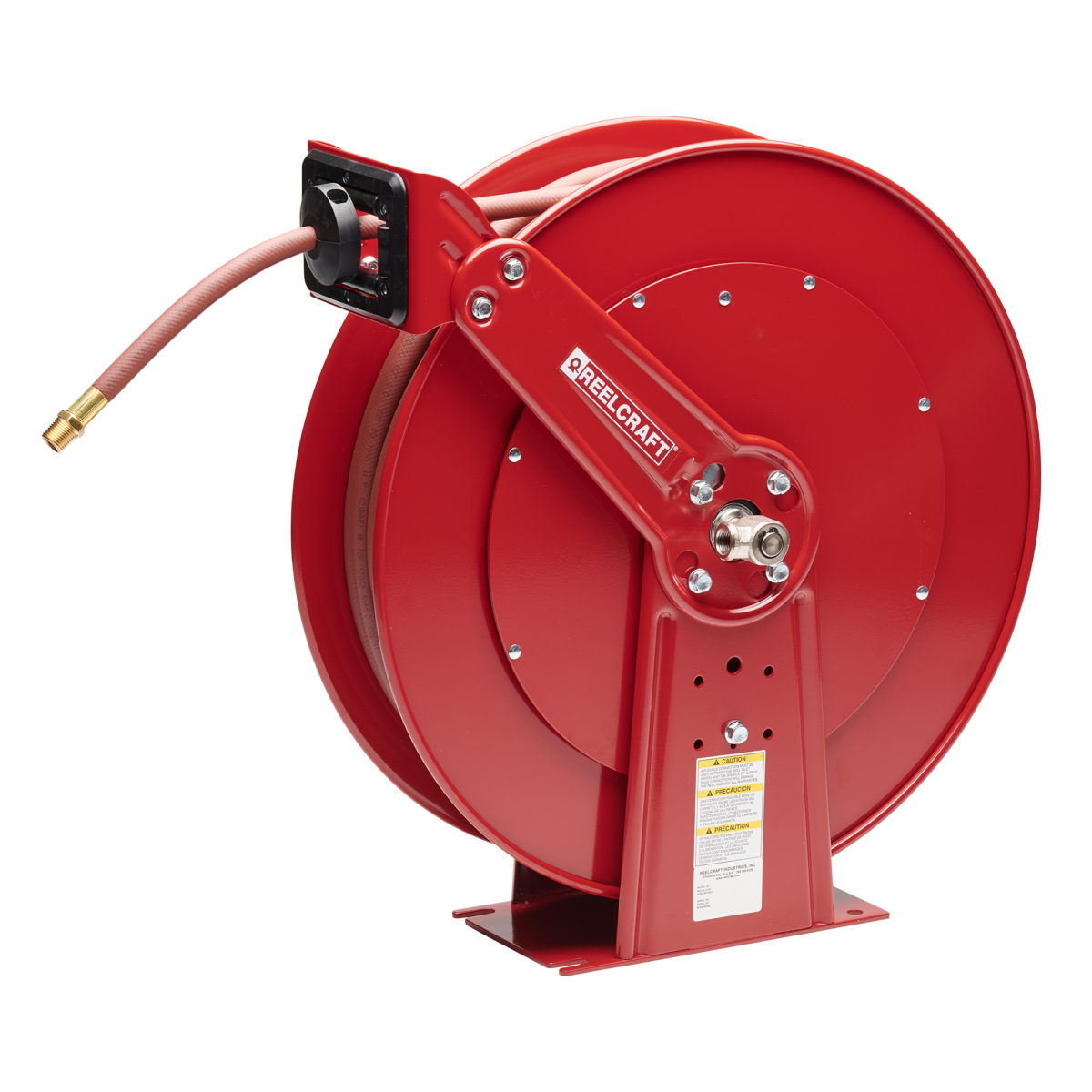 Reelcraft 82100 OLP Spring Retractable, Dual Pedestal Hose reel