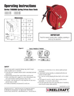 Reelcraft Medium Duty Spring Retractable Hose Reel, 1/4 x 50' - Midwest  Technology Products