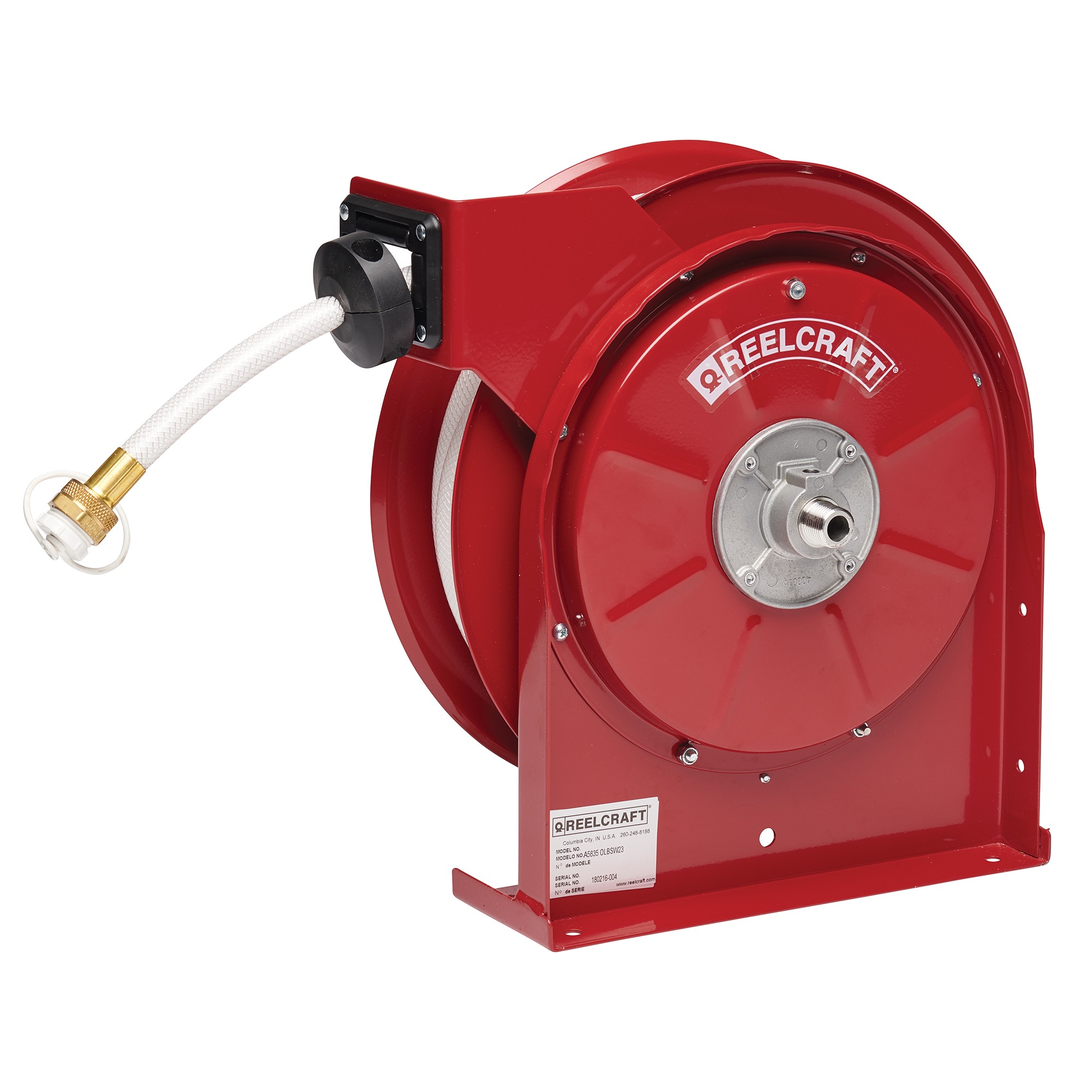 Reelcraft A5835 OLBSW23 - 1/2 in. x 35 ft. Potable Water Hose Reel