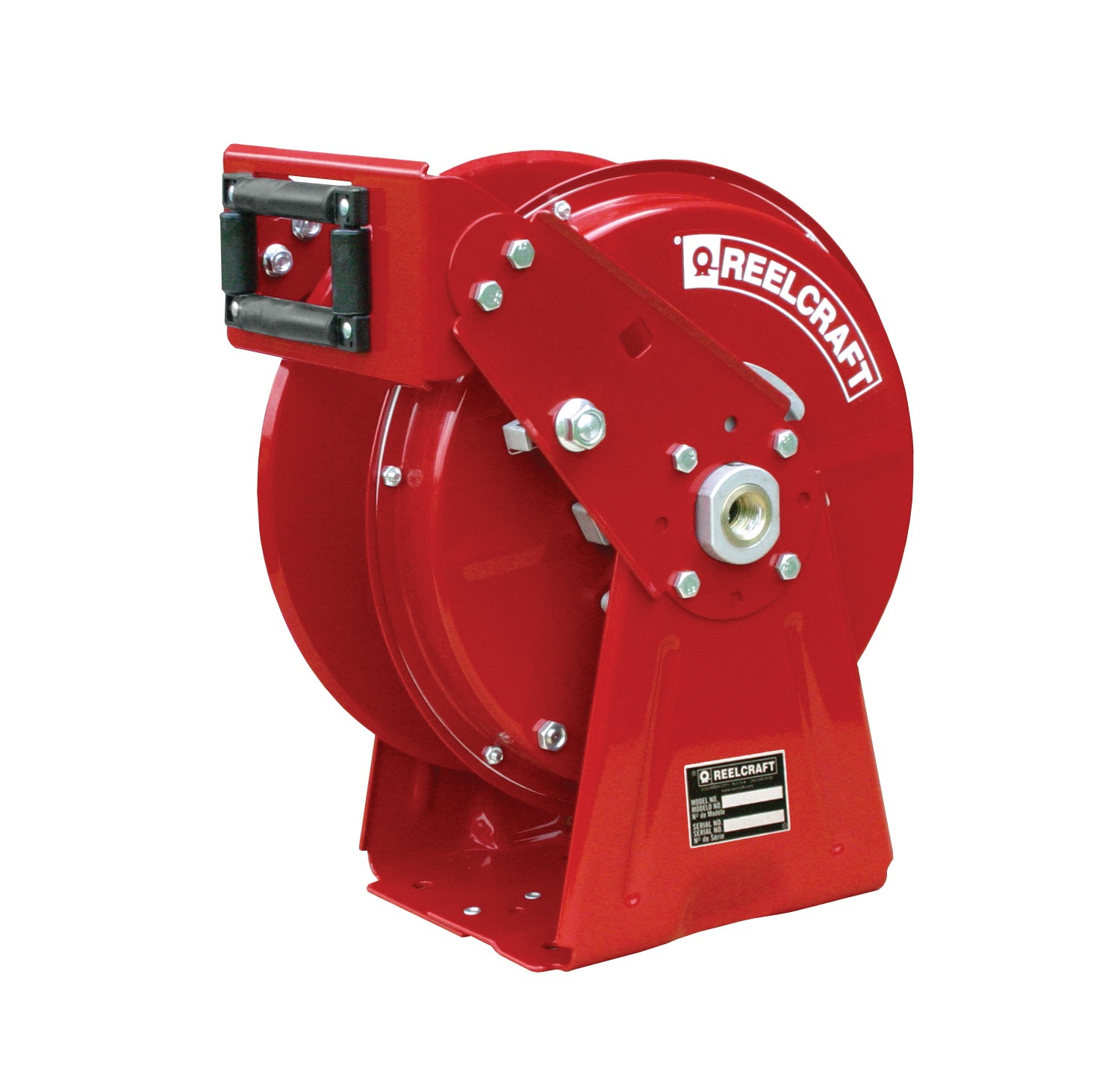 50 Air//Water Hose Not Included 50/' Air//Water Hose Not Included Reelcraft DP5605 OLP Heavy Duty Compact Dual Pedestal Hose Reel