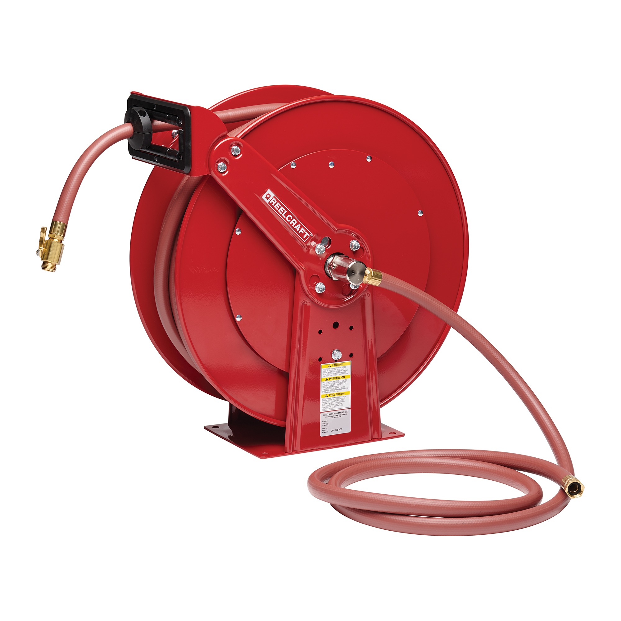 5/8 90-100ft Retractable Garden Hose Reel by BSTOKCAM, Hybrid