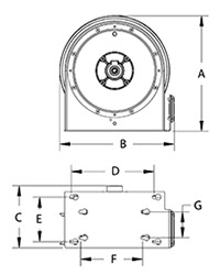 Lincoln Spring Hose Reel Retractor 57083