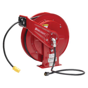 L 70100 123 3 - 12/3 100 ft. Heavy Duty Single Receptacle Power Cord Reel