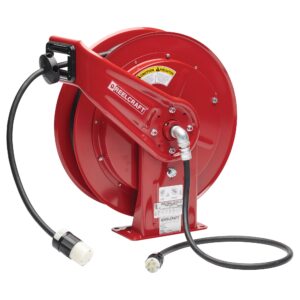 L 70100 123 3B - 12/3 100 ft. Heavy Duty Twist Lock Connector Power Cord Reel