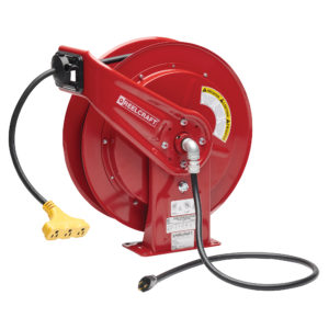 L 70100 123 9 - 12/3 100 ft. Heavy Duty Triple Outlet Power Cord Reel