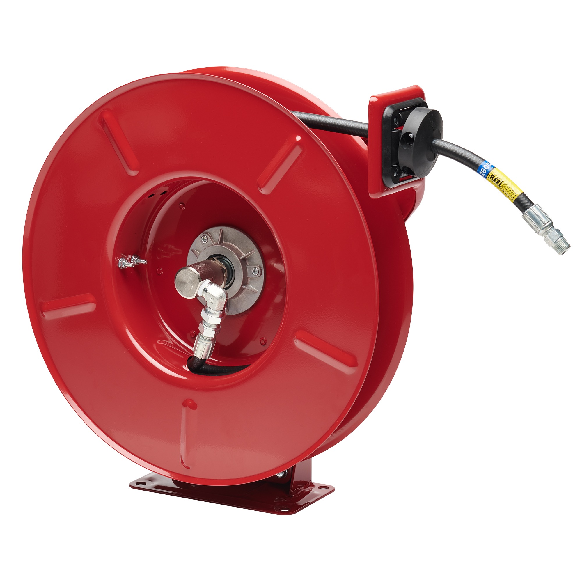 Reelcraft RS7450 OHP - 1/4 in. x 50 ft. REELSAFE® Controlled Return Hose  Reel