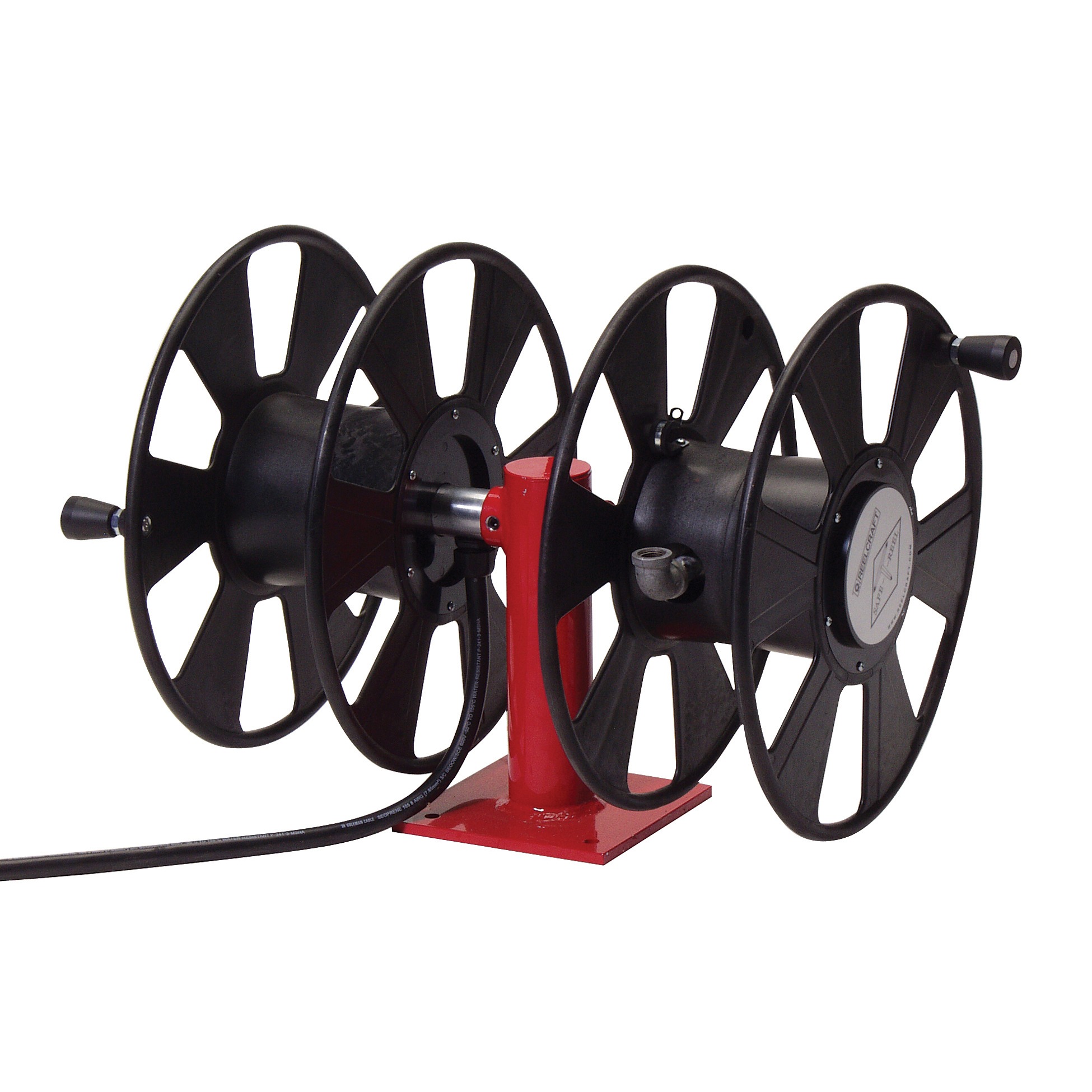 Reelcraft T 2462 0 Dual Side by Side 250 Amp Cable Welding Reel