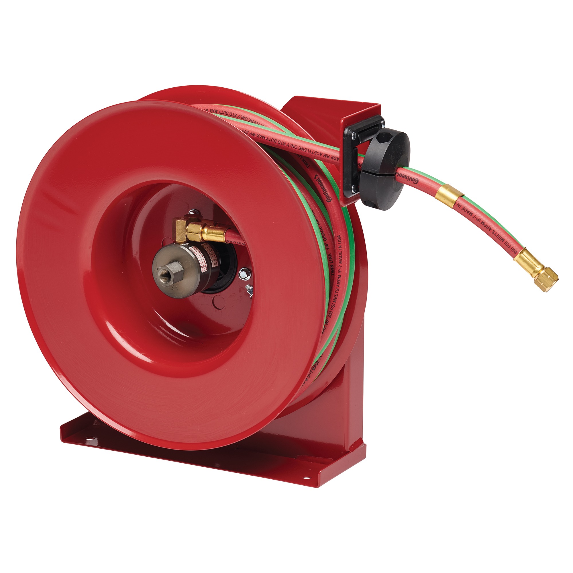 25 ft (3/4 in I.D.), 500 psi Max Op Pressure, Spring Return Hose Reel -  59YT25