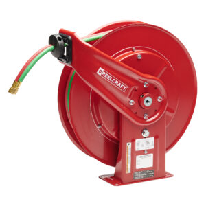 TW7450 OLPT – 1/4 in. x 50 ft. Twin Line Welding Hose Reel T-Grade