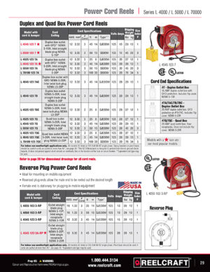 L 4545 123 7 - 12/3 45 ft. Premium Duty Duplex Outlet Box w/GFCI