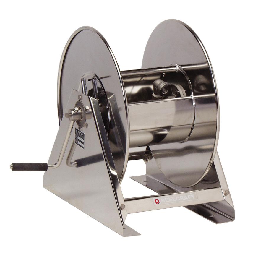 HS19000 M 3/4 in. x 75 ft. Stainless Steel Hand Crank Hose Reel