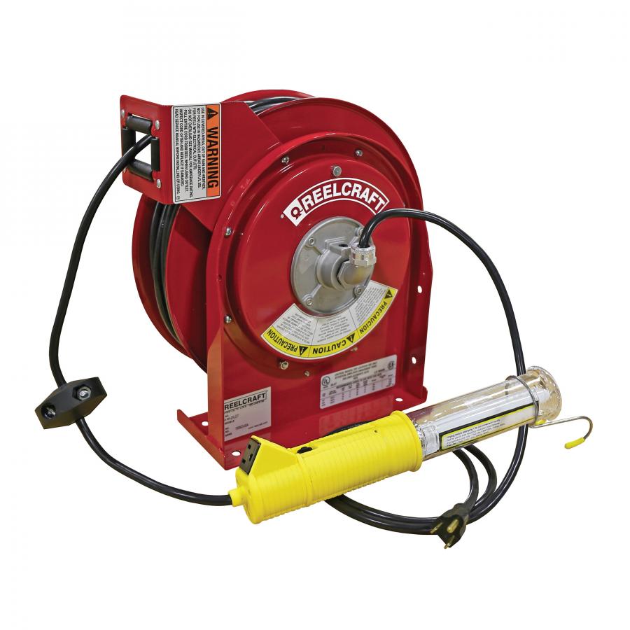 Reelcraft L 4035 163 8 16/3 35 ft. Fluorescent Light Cord Reel
